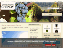 Tablet Screenshot of domaine-du-chenoy.com